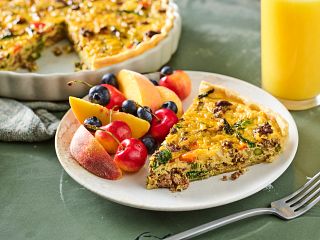 Veggie & Beef Quiche